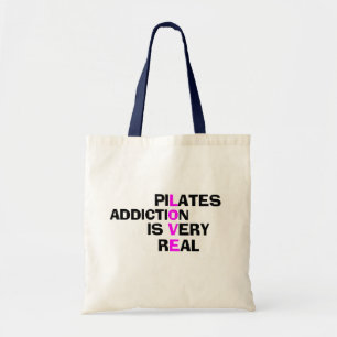 Pilates Addiction - Funny Tote Bag Tragetasche