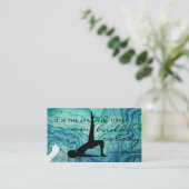 Pilates Aquarell-Visitenkarte Visitenkarte (Stehend Vorderseite)