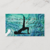 Pilates Aquarell-Visitenkarte Visitenkarte (Vorderseite)