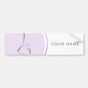 Pilates auf dem Reformer Autoaufkleber