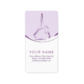 Pilates auf dem Reformer | Farbe Adressaufkleber (Vorne)