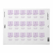 Pilates auf dem Reformer | Farbe Adressaufkleber (Vorne)