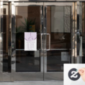 Pilates auf dem Reformer | Farbe Fensteraufkleber (Büro Tür)