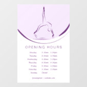 Pilates auf dem Reformer | Farbe Fensteraufkleber (Blatt)