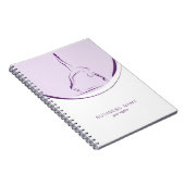 Pilates auf dem Reformer | Farbe Notizblock (Rechte Seite)