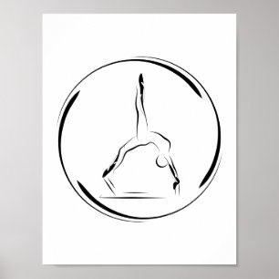Pilates auf dem Reformer Poster
