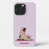 Pilates Badass Workout Kitty Cat Phone Case iPhone Hülle (Rückseite)