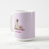 Pilates Badass Workout Kitty Cat Tasse (Vorderseite Links)