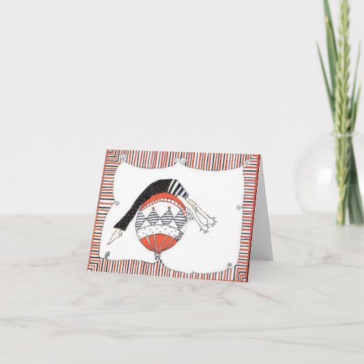 Pilates Balanced Holiday Feiertagskarte (Vorderseite)