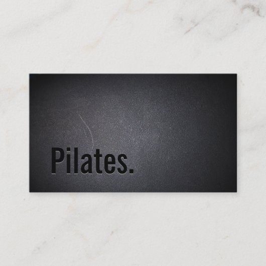 Pilates Beruflicher, fett formatierter Text Minima Visitenkarte (Vorderseite)