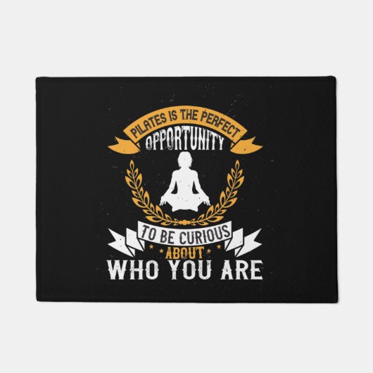 Pilates bietet die Möglichkeit, sich selbst Karo z Fußmatte (Vorderseite)