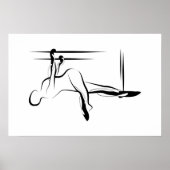 Pilates Big Drehung Pose - Cadillac Poster (Vorne)