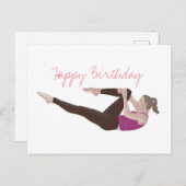 Pilates Birthday Postcard Postkarte (Vorne/Hinten)