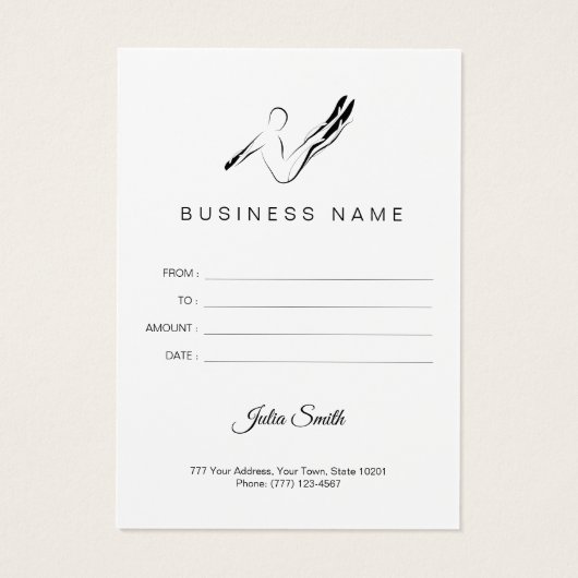 Pilates Boomerang pose (Rückseite)