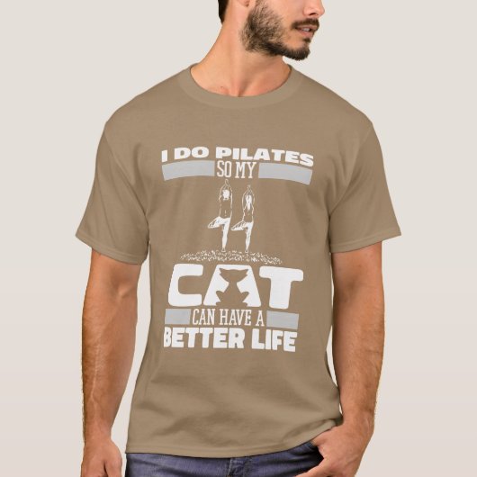 Pilates Chat lustig T-Shirt (Vorderseite)