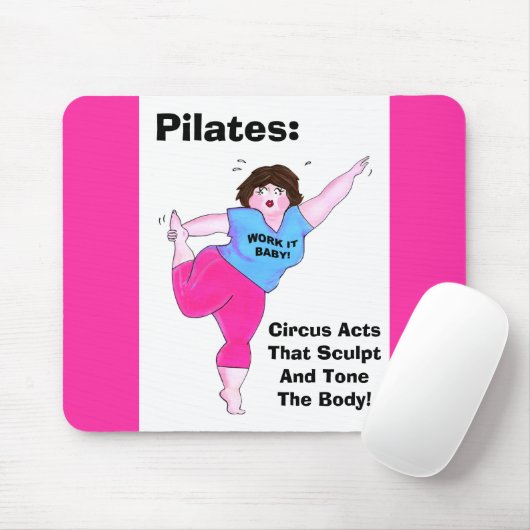 "PILATES- Circus Acts" Mousepad (Mit Mouse)