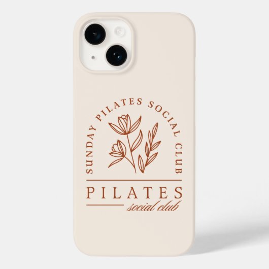 Pilates Club sunday boho ästhetische Case-Mate iPhone Hülle (Rückseite)