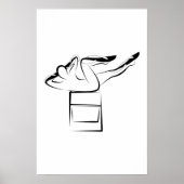 Pilates Criss Cross Pose - Wunda Vorsitzende Poster (Vorne)