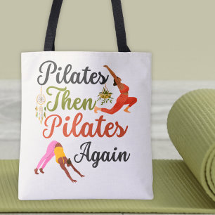 Pilates dann Pilates wieder Fitness Yoga Boho Tasche