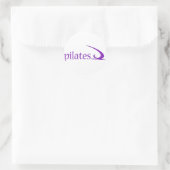 Pilates Design! Runder Aufkleber (Tasche)