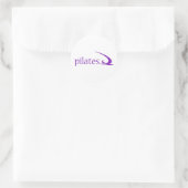 Pilates Design! Runder Aufkleber (Tasche)