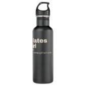 - Pilates Edelstahlflasche (Vorderseite)