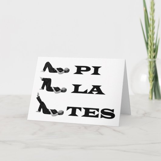 Pilates Figuren! Karte (Vorderseite)