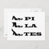 Pilates Figuren! Postkarte (Vorne/Hinten)