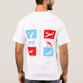 Pilates Flagge T-Shirt (Rückseite)