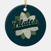 Pilates Flower Keramik Ornament (Vorne)