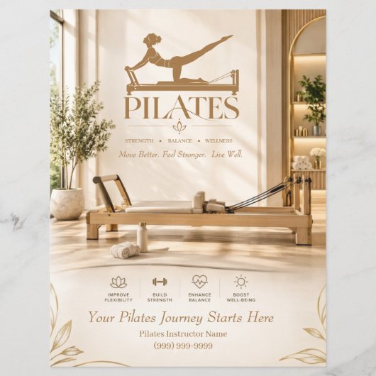 Pilates-Flyer Flyer (Vorne)