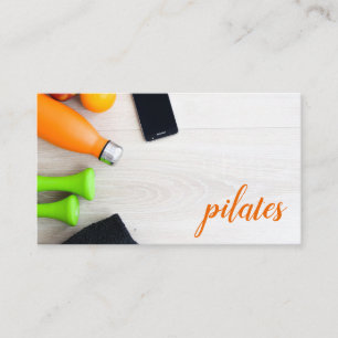 Pilates Foto Gear Orange Visitenkarte