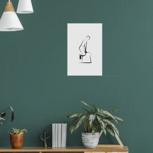 Pilates Frog in der Pose - Wunda-Vorsitz Poster