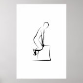 Pilates Frog in der Pose - Wunda-Vorsitz Poster (Vorne)