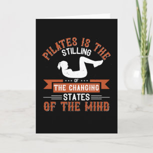 Pilates hält sich an, um die Staaten des Geistes z Karte