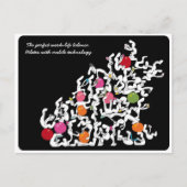 Pilates + handgehaltene Technologie Postcard, schw Postkarte (Vorderseite)