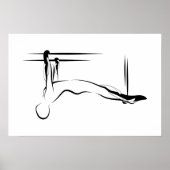 Pilates Hanger Pull Up Pose - Cadillac Poster (Vorne)