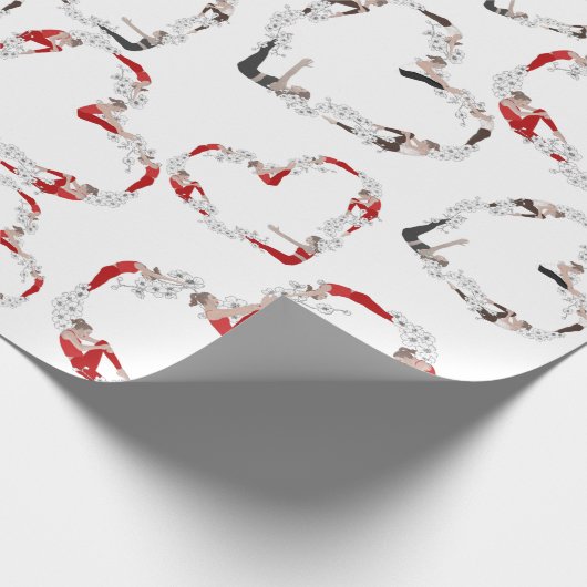 Pilates Heart Geschenkpapier (Ecke)