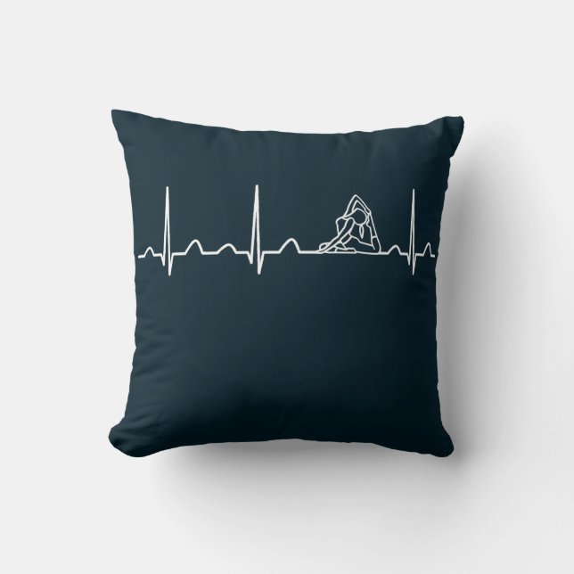 Pilates Heartbeat Kissen (Vorderseite)