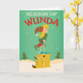 Pilates Holiday Card - Saison von Wunda Karte (Gelbe Blume)
