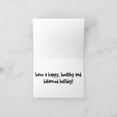 Pilates Holiday Fitness Feiertagskarte (Innenseite)