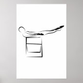 Pilates Hundred Pose - Wunda-Vorsitzende Poster (Vorne)