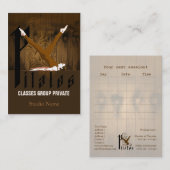 Pilates II - Geschäft, Zeitplan-Karte Terminkarte (Vorne/Hinten)