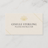Pilates-Inderin Lotus Visitenkarte (Vorderseite)