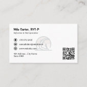 Pilates Instructor Business | Colorful Spirit Visitenkarte (Vorderseite)