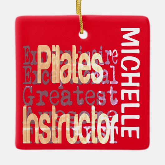 Pilates Instructor Extraordinaire CUSTOM Keramikornament (Vorderseite)