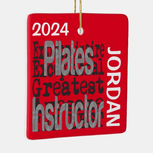 Pilates Instructor Extraordinaire CUSTOM Keramikornament (Rechts)