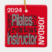 Pilates Instructor Extraordinaire CUSTOM Keramikornament (Vorderseite)