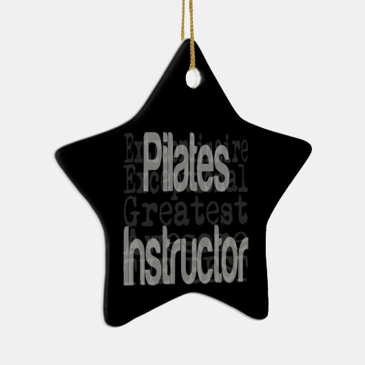 Pilates Instructor Extraordinator Keramik Ornament (Rechts)