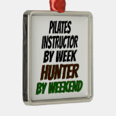 Pilates Instructor Hunter Ornament Aus Metall (Rechts)